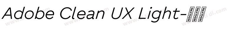 Adobe Clean UX Light字体转换 Adobe Clean UX Light字体转换
